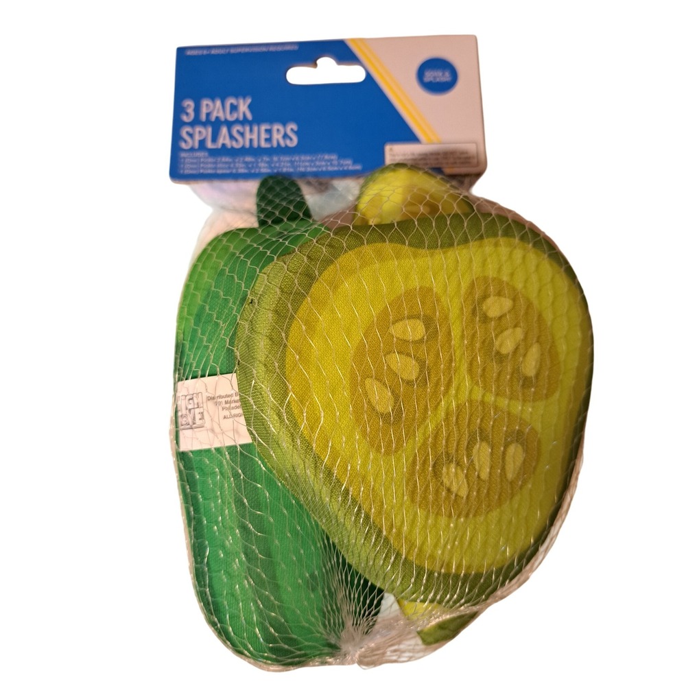 High Five 3 Pack Splashers Pool Water Toys Cucumber Avocado